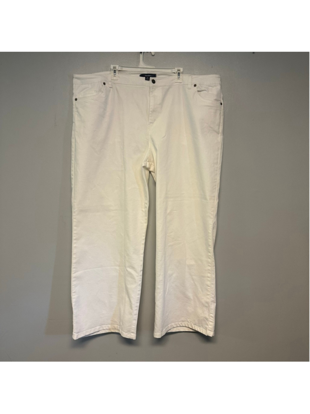 Denim 24/7 White Wide Leg Pants Women’s Plus Size 28W Tall